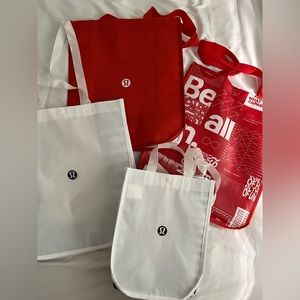 ✨2 for $15 - Four (4) Lululemon Reusable Shopping Bags